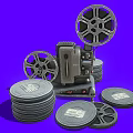 Movie Projector Movie Projector Vintage Movie Projector suit 3d model