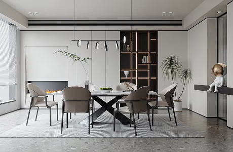 Modern Restaurant 3d model