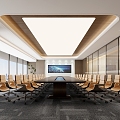 Modern Conference Room 3d model