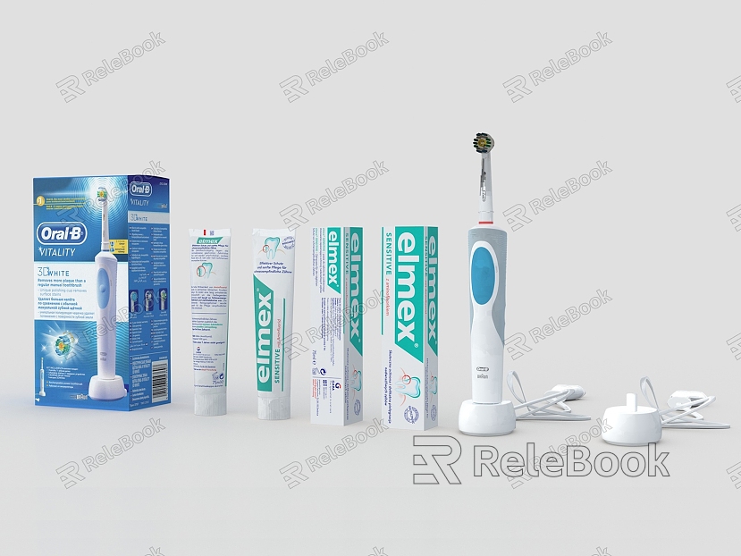 Electric toothbrush toothpaste toothpaste box model