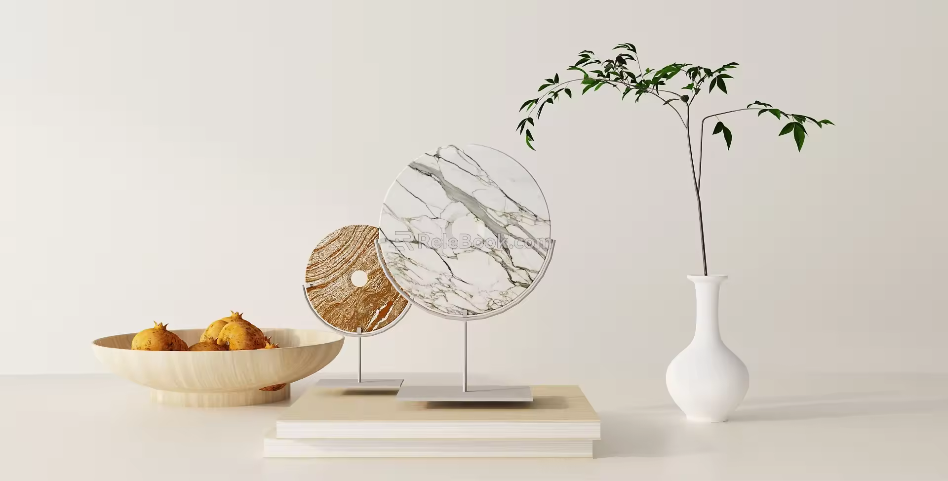 Modern ornaments combination 3d model