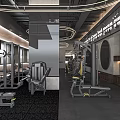 Modern Gym Interior With Fitness Equipment Open Layout And Bright Lighting