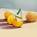 Fresh Lemons With Whole Fruit And Sliced Pieces On Light Background