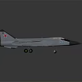 Detailed Gray Military Fighter Jet Featuring Red Star Markings And Dual Engines
