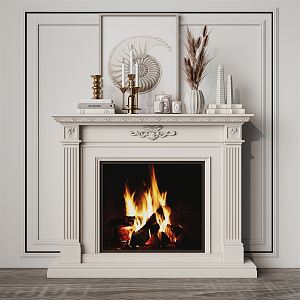 Jane's Fireplace 3d model