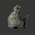 Gate House Stone Gate House Gate Post Stone Gate Post Ruin Gate Post Arch Stone Post Outdoor Articles Realistic 3d model