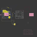 Modern Public Office Space With Green Plants Work Desks Office Chairs And Black Grid Ceiling