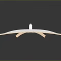 With display computer display LCD monitor computer monitor fish screen curved screen 4 screens 3d model