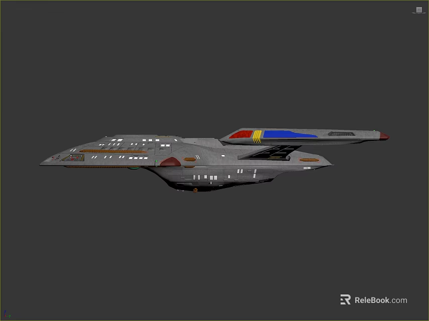 Futuristic Cosmic Spaceship 3D Model with Advanced Design for Space Exploration Journey 3d model