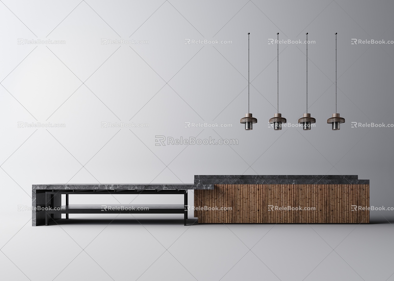 Modern Bar 3d model