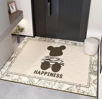 Modern entrance door carpet 3d model Modern entrance door carpet 3d model