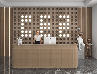 Front Desk 3d model