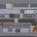Building Exterior Wall Design with Modern Stone Metal Railings Windows and Doors