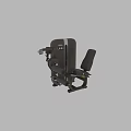 Commercial Gym Equipment Seated Leg Curl Machine With Adjustable Seat And Black Padding