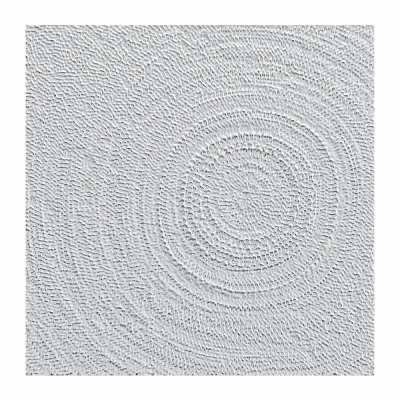 White Decorative Woven Texture With Concentric Circular Patterns And Symmetric Design 3d model