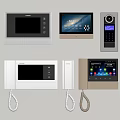 Visual intercom telephone access control machine weak box 3d model