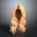 Game And Movie Character Blonde Long Curly Hair Realistic Wig Hairstyle Design