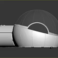 Modern Spherical Interior Design With Living Area Bedroom Sofa Bed And Furniture