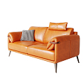 Modern Combination Sofa Full Leather Sofa 3d model