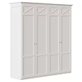 White Modern Storage Cabinet With Multiple Doors Clean Lines And Sleek Home Storage Solution 3d model