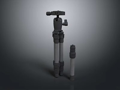 Lightweight Portable Tripod With Foldable Design And Adjustable Legs For Daily Use 3d model