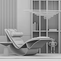 Elegant Modern Lounge Chair With Wooden Frame Upholstered Seat And Side Table Wine Glass Book