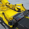 Yellow Crawler Cranes Industrial Equipment With Tracked Chassis And Long Boom