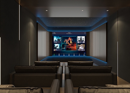 Cinema Home Theater 3d model