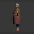 Two Men 3D Character Models Standing With Arms Outstretched In Casual Outfits
