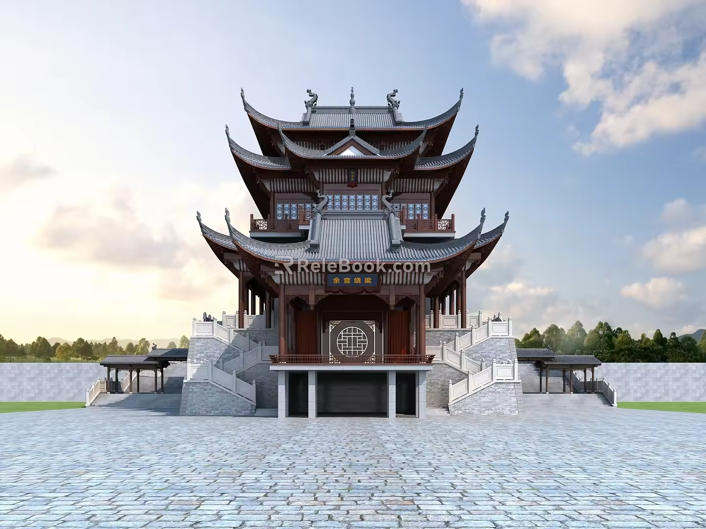 Chinese ancient building 3d model