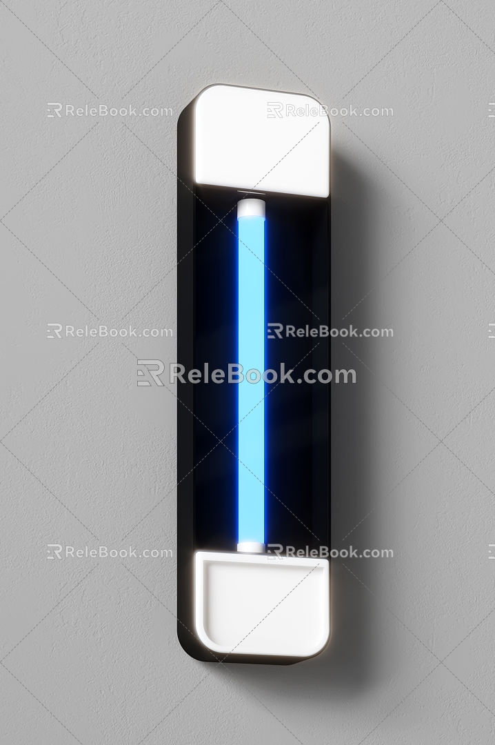 Modern beauty disinfection lamp treatment room disinfection lamp laboratory disinfection lamp wall lamp 3d model