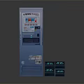 Commercial Change Machine With Digital Display Panel And Coin Dispensing Storage Boxes