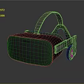 VR Headset With Modern Ergonomic Head Strap And Sleek Two Tone Exterior Design