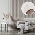 Modern Single Sofa Single Sofa Side Combination 3d model