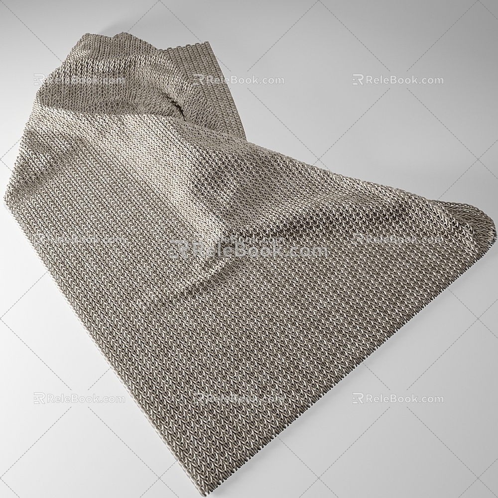 Carpet fabric sheets linen 3d model