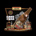 Commercial Retail Display Equipment For Beer Bottles Crates And Promotional Stand Setup