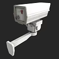 Professional Outdoor Surveillance Camera With Durable Weatherproof Housing And Mounting Bracket