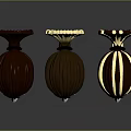 Game Movie Character 3D Head Models With Three Distinct Hairstyle Designs