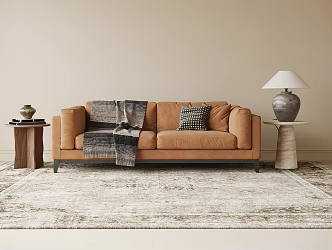 Modern double sofa 3d model