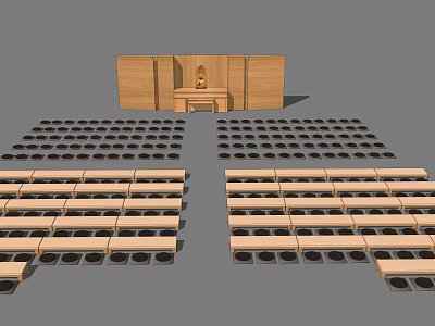 New Chinese Stool Zen Sitting Cushion Mat Yoga 3d model