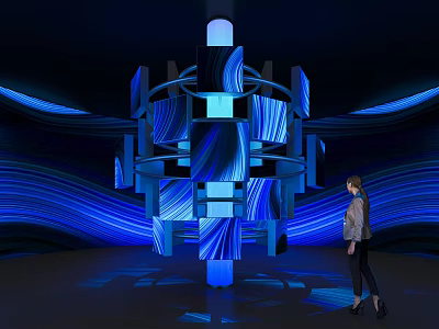 Modern Display Showroom 3d model