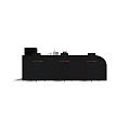 Modern Black Bar Counter With Wooden Stools Sink And Faucet Design