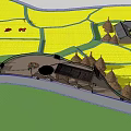 Modern Pavilion Viewing Platform 3d model