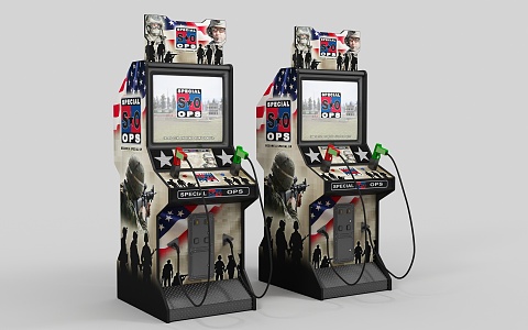 Modern game arcade 3d model