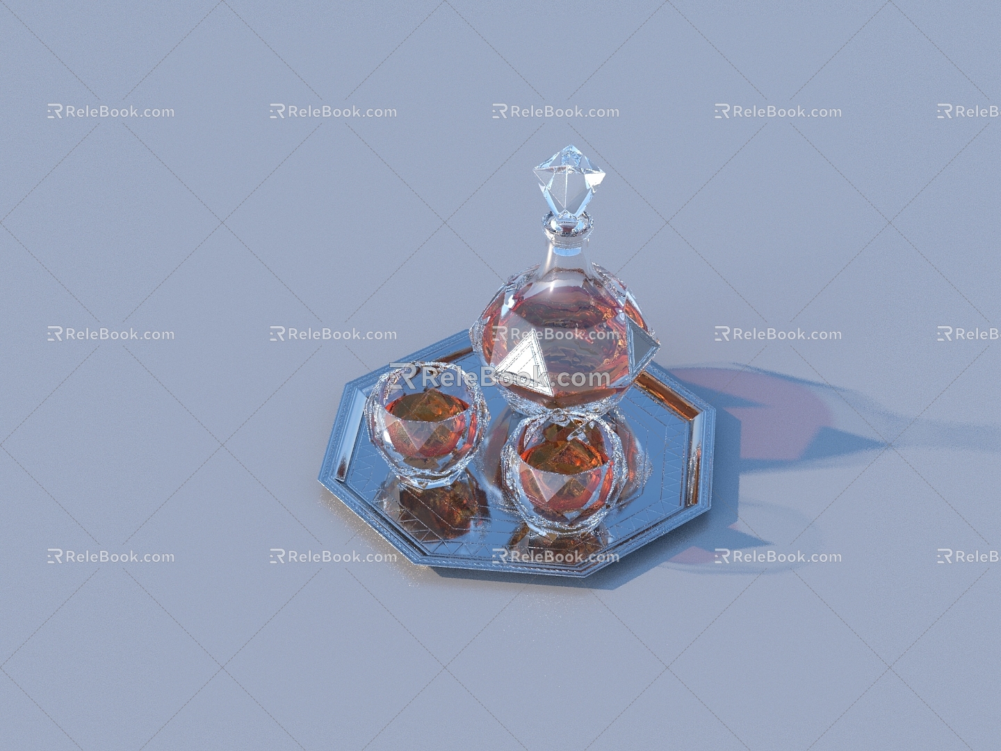 glass drink juice 3d model