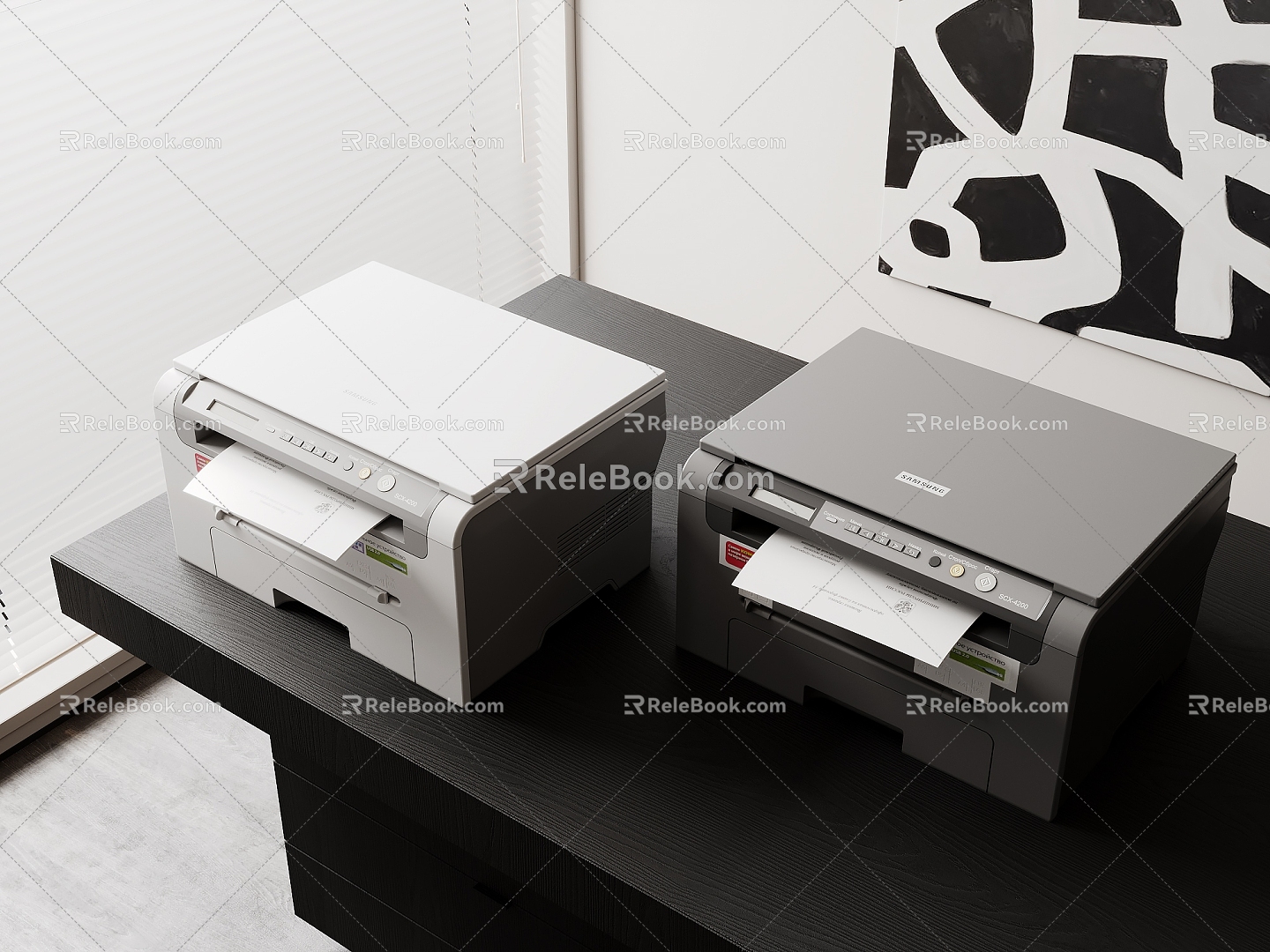 Modern Printers 3d model