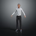 modern man old man middle-aged man middle-aged man 3d model