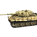 Tiger Heavy Tank H1 Tiger Tank Military Vehicle Armored Vehicle Tank 3d model