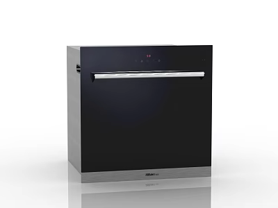 Haier Black Dishwasher With Stainless Steel Handle And Digital Control Panel Modern Kitchen Appliance 3d model
