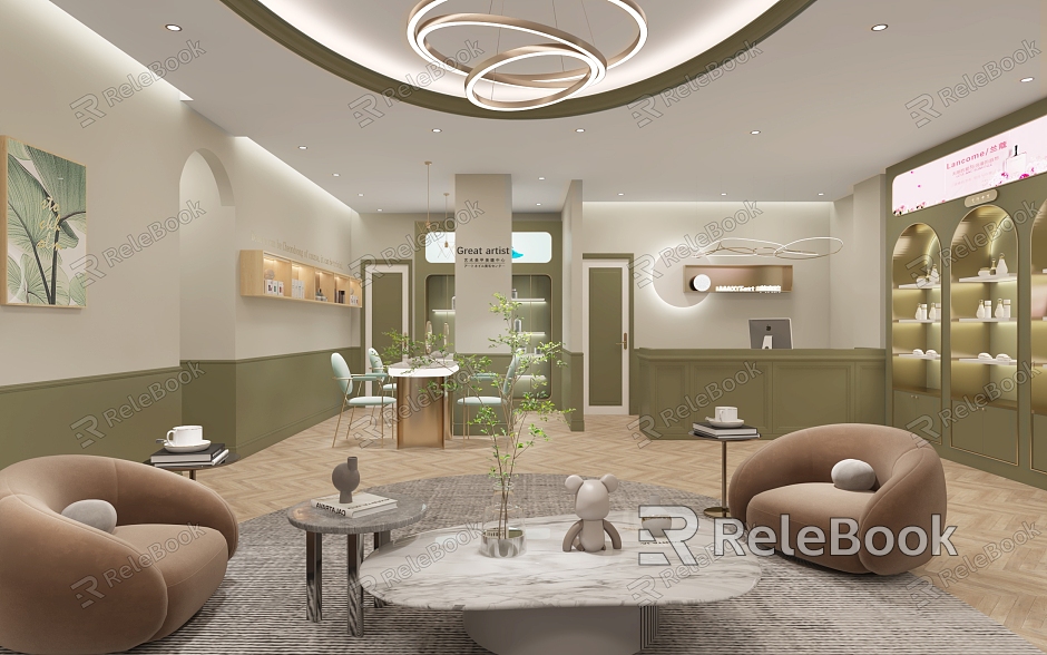 Modern Beauty Salon Hall model